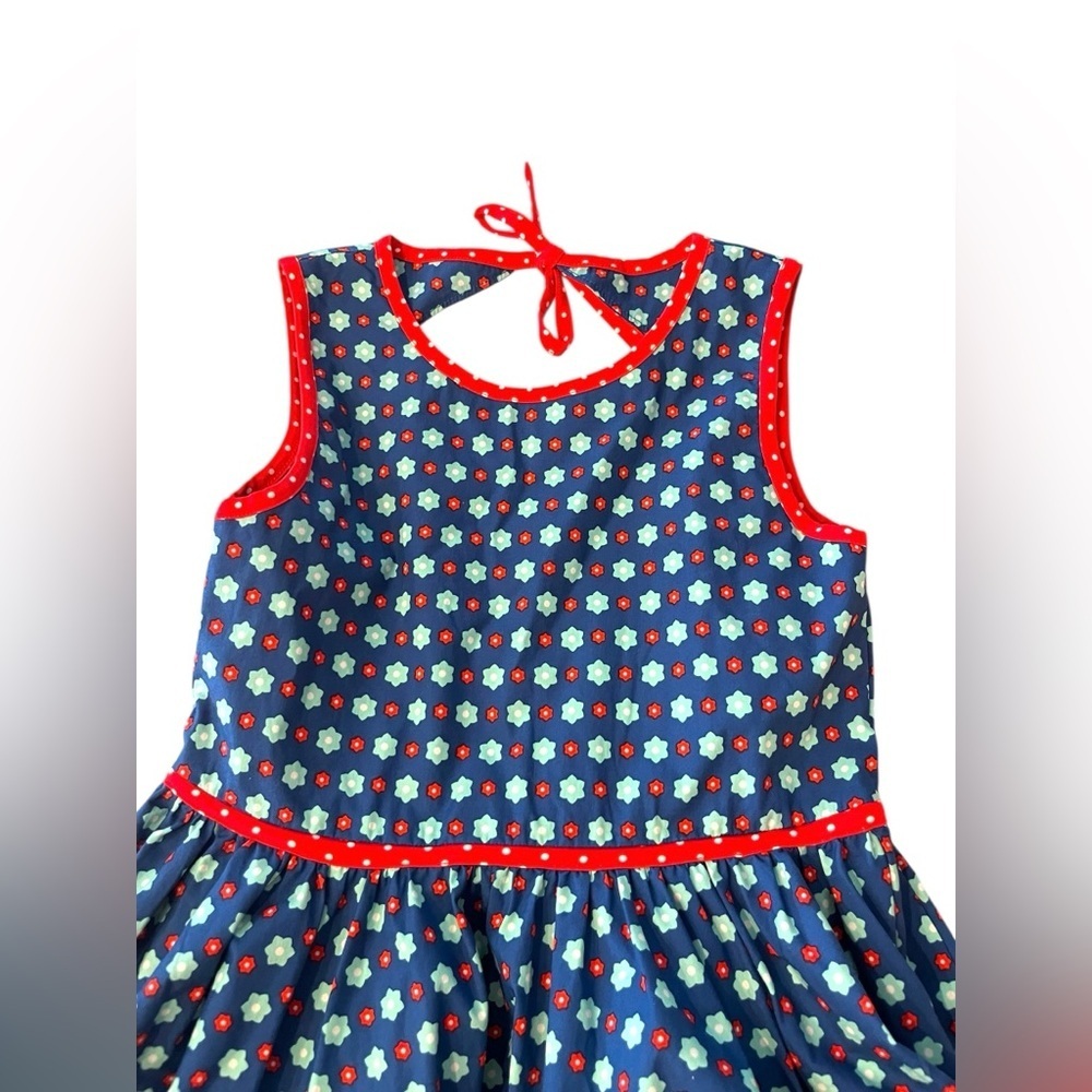 Wildflowers Daydream Believer Blue Floral Sleeveless Dress Open back Sz 12 - Picture 3 of 6